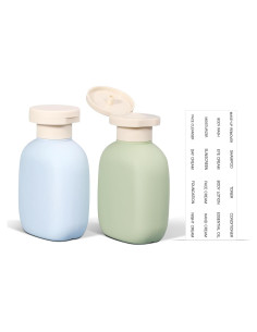 Botellas de Viaje ASEVAT 3.4oz a Prueba de Fugas - 2 Unidades