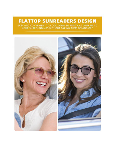 Gafas de Lectura MODFANS 4 Paquetes UV 2.5x Unisex