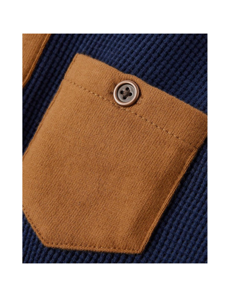 Camisa Henley Térmica Manga Larga Niños Gymboree 2T Azul