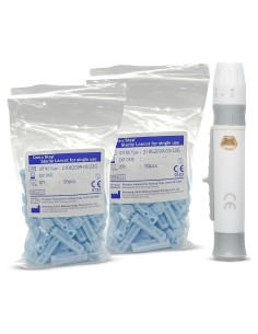 Dispositivo de Punción One Step con 100 Lancetas 23G - Menos Dolor