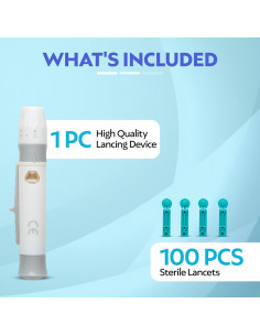 Dispositivo de Punción One Step con 100 Lancetas 23G - Menos Dolor 2