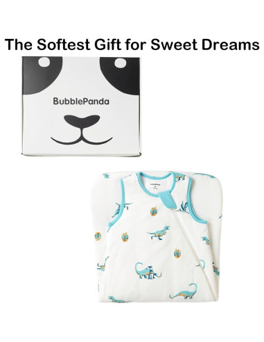 Saco de Dormir BubblePanda Rayón Bambú 0-6 Meses Dinosaurio