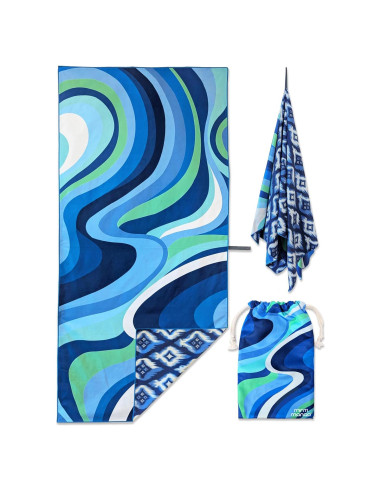 Toalla de Playa Microfibra MintiMango 180x81 cm Secado Rápido