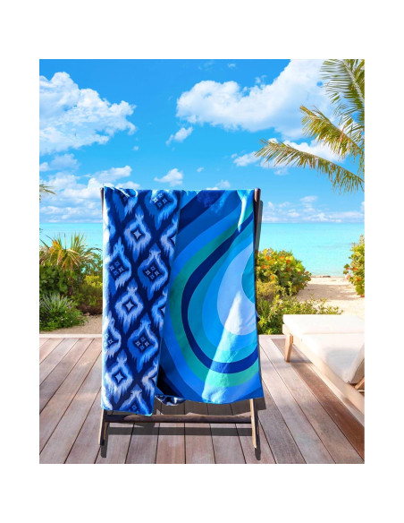 Toalla de Playa Microfibra MintiMango 180x81 cm Secado Rápido