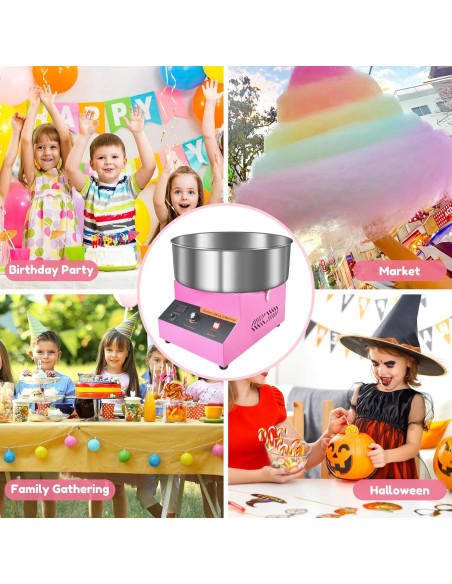 Máquina de Algodón de Azúcar AJGVQ 1000W Acero Inoxidable