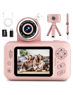 Cámara Digital para Niños Makolle S9 Rosa 1080P 8MP