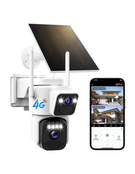 Cámara de Seguridad Solar Inalámbrica COOHILIGH DS2 2K