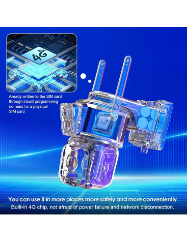 Cámara de Seguridad Solar Inalámbrica COOHILIGH DS2 2K