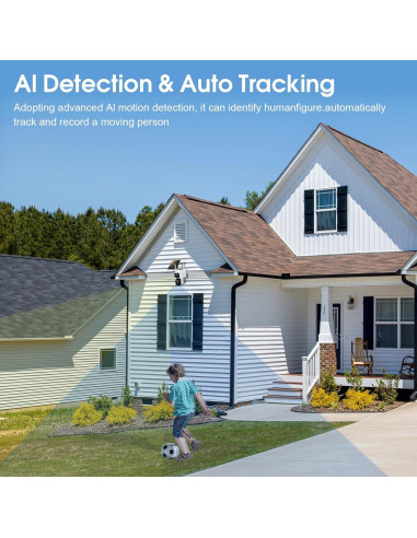 Cámara de Seguridad Solar Inalámbrica COOHILIGH DS2 2K