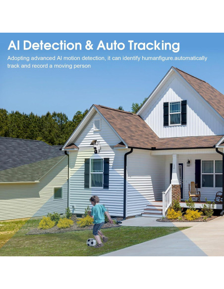 Cámara de Seguridad Solar Inalámbrica COOHILIGH DS2 2K