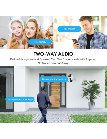 Cámara de Seguridad Solar Inalámbrica COOHILIGH DS2 2K