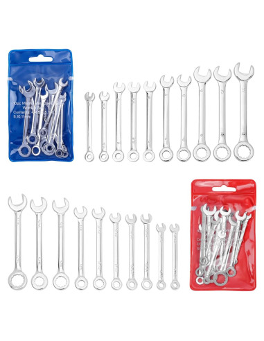 Juego de Llaves Combinadas Mesee 20 Piezas 4-11mm y 5/32-7/16"