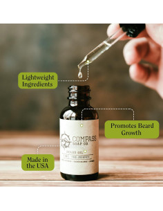 Aceite para Barba Compass Soap The Journey 29.57 ml Natural 2
