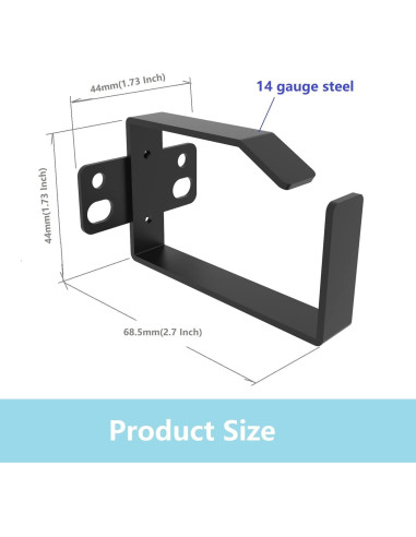 Paquete de 10 Ganchos D-Ring Youbang para Gestión de Cables 44x68.5mm