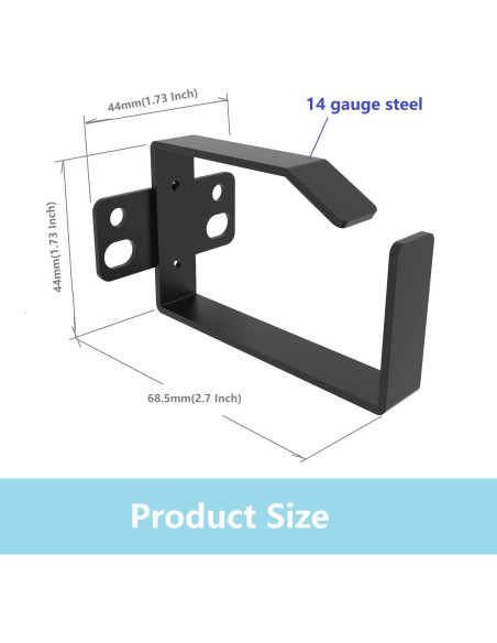 Paquete de 10 Ganchos D-Ring Youbang para Gestión de Cables 44x68.5mm