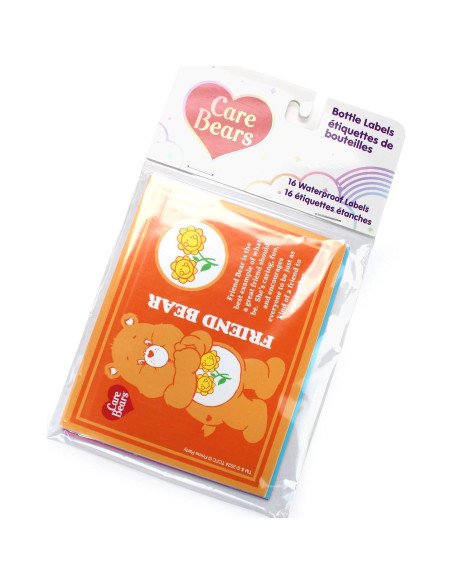 Etiquetas para Botellas de Agua Care Bears - Juego de 16 Vinilo
