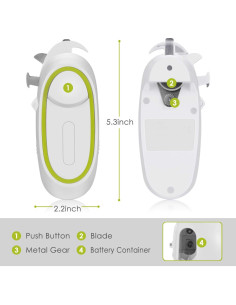 Abrelatas Eléctrico GTComexpet Automático 0.27 kg Verde y Blanco 2