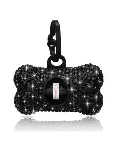 Dispensador de Bolsas de Excremento SAVORI Negro con Mosquetón