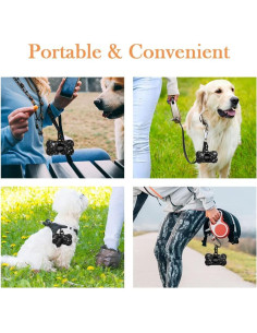 Dispensador de Bolsas de Excremento SAVORI Negro con Mosquetón 2