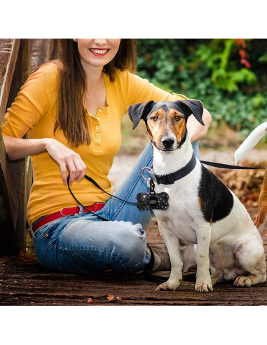 Dispensador de Bolsas de Excremento SAVORI Negro con Mosquetón