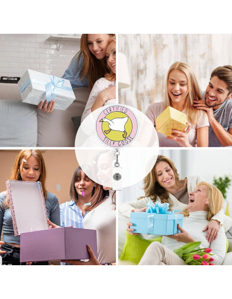 Soporte Retráctil para ID Ganso Tonto HEWJYDE - Clip Cocodrilo