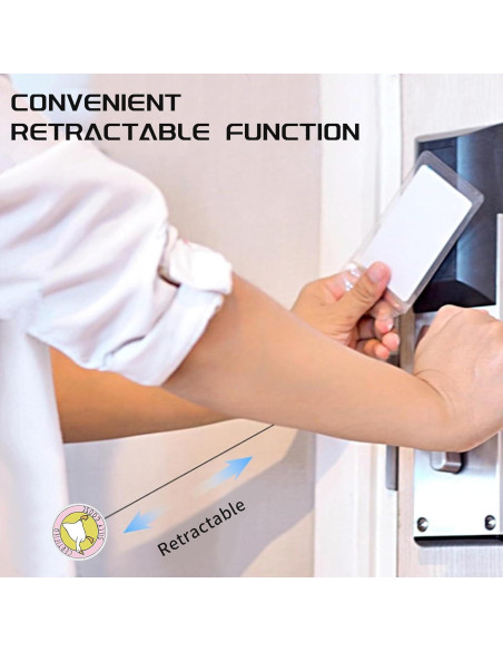 Soporte Retráctil para ID Ganso Tonto HEWJYDE - Clip Cocodrilo