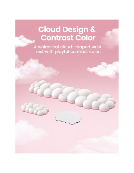 Conjunto Reposamuñecas Vaydeer Ergonómico 3 en 1 - Espuma