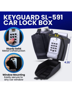 Caja de Seguridad Portátil KeyGuard SL-591 para Automóvil 2