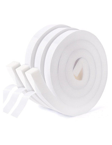 Cinta de Espuma Aislante Fioxcomko 3 Rollos 5.94 m Blanca