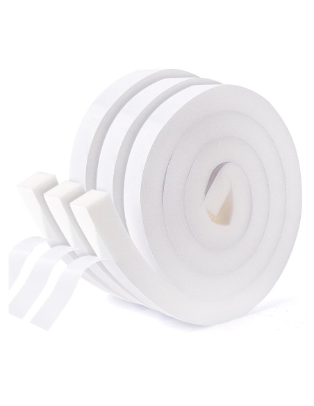 Cinta de Espuma Aislante Fioxcomko 3 Rollos 5.94 m Blanca