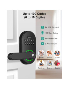 Cerradura Inteligente ibicletas P01-207A con Teclado y Cierre Automático 2