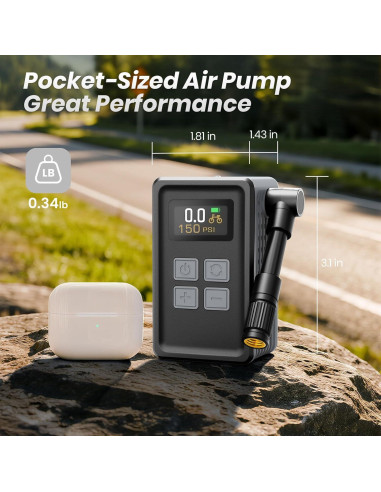 Mini Bomba de Bicicleta TOOLBOOX WK-BL01 150 PSI Portátil