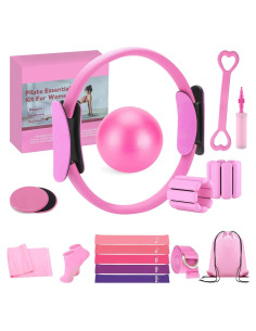 Kit de Pilates VIOXIA - Anillo 35.56 cm, Pelota 24.89 cm