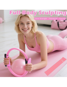 Kit de Pilates VIOXIA - Anillo 35.56 cm, Pelota 24.89 cm 2