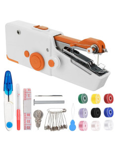 Máquina de Coser Portátil Mejorada con Kits de Costura - Naranja