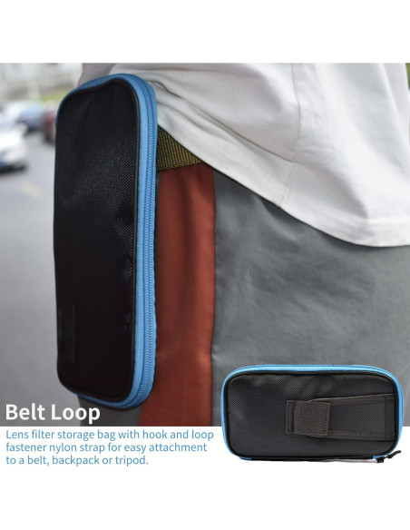Funda para Filtros de Lente Acogedor 9 Bolsillos 30-82mm