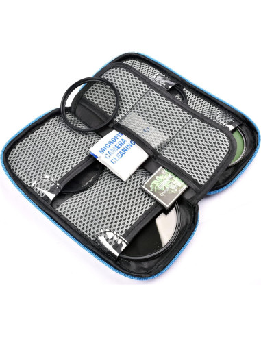 Funda para Filtros de Lente Acogedor 9 Bolsillos 30-82mm
