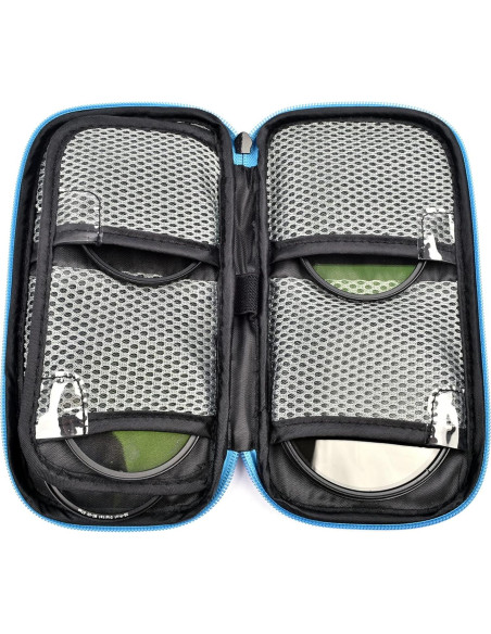 Funda para Filtros de Lente Acogedor 9 Bolsillos 30-82mm