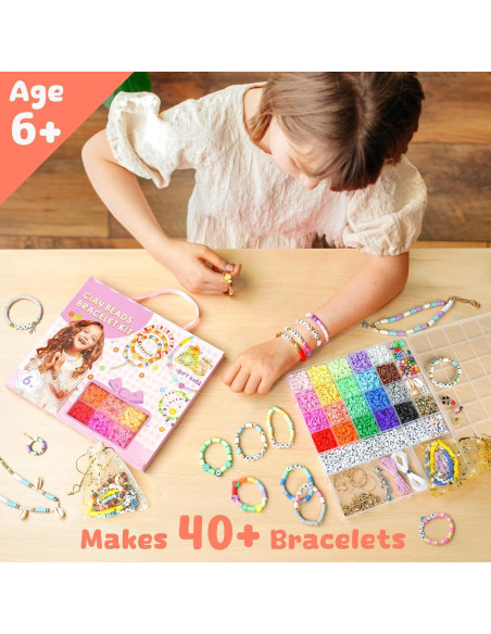 Kit de Pulseras DIY Sistenia - 3600 Piezas para Niñas Kit de Pulseras DIY Sistenia - 3600 Piezas para Niñas