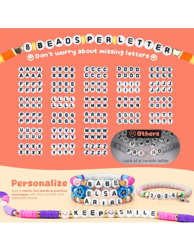 Kit de Pulseras DIY Sistenia - 3600 Piezas para Niñas