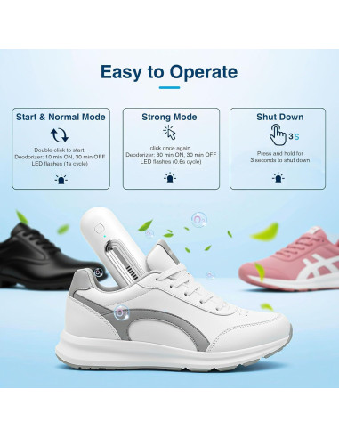 Desodorante de Zapatos Qualirey - Eliminador de Olores 2 Pzs