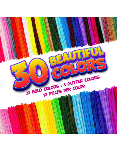 Set de Manualidades Blue Squid 460 Piezas Limpiapipas Chenille