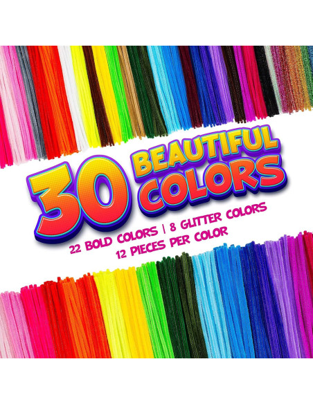 Set de Manualidades Blue Squid 460 Piezas Limpiapipas Chenille