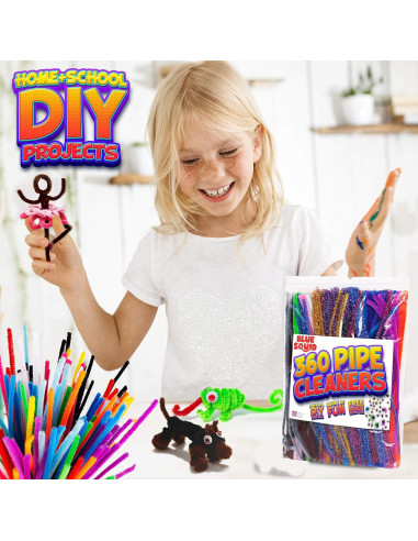 Set de Manualidades Blue Squid 460 Piezas Limpiapipas Chenille