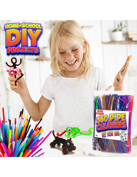 Set de Manualidades Blue Squid 460 Piezas Limpiapipas Chenille