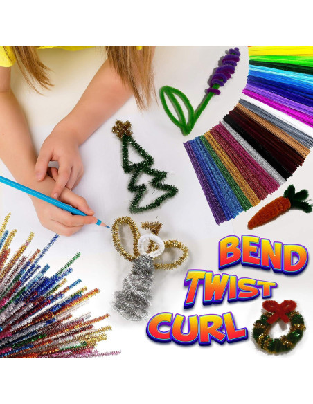 Set de Manualidades Blue Squid 460 Piezas Limpiapipas Chenille