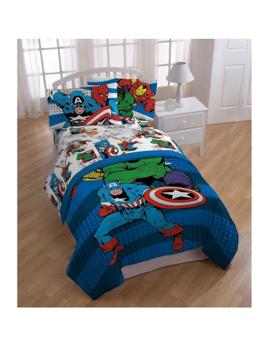 Juego de Cama Twin Avengers Jay Franco 4 Piezas 100% Poliester