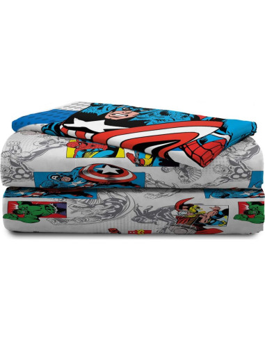 Juego de Cama Twin Avengers Jay Franco 4 Piezas 100% Poliester