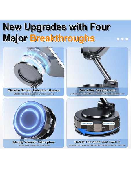 Soporte Magnético para Teléfono de Coche SINGARO 360 Ajustable