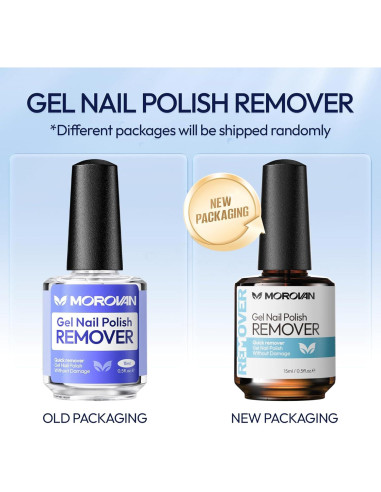 Removedor de Esmalte de Uñas en Gel Morovan 15ml Sin Acetona